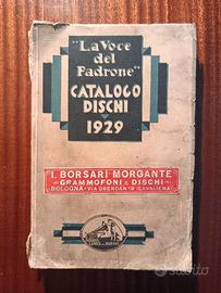 LA VOCE DEL PADRONE – Catalogo Dischi 1929