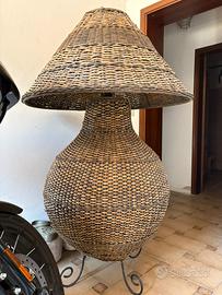 Lampada in vimini