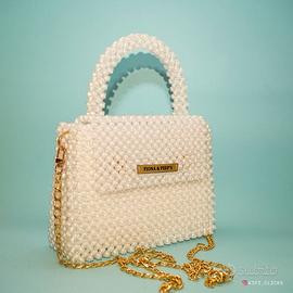 Borsa donna in perline fatta a mano