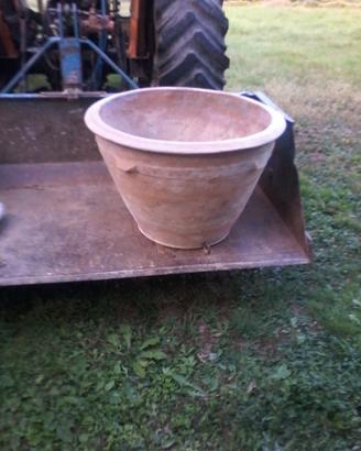 Conca antica in terracotta,x fiori/piante(limoni)