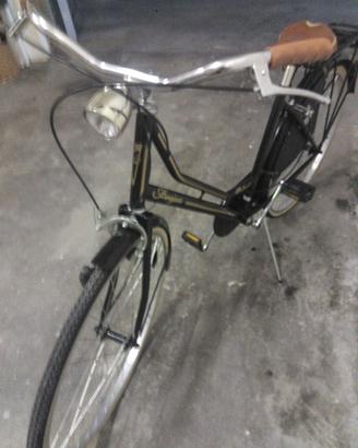 bicicletta da donna nera olandesina