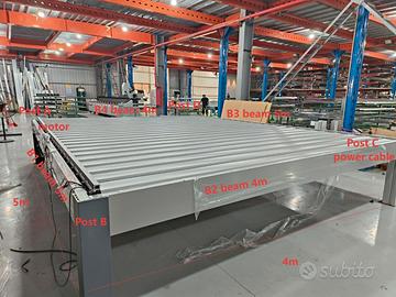 pergola bioclimatica 4x5 mt. con motore e led