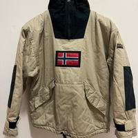 napapijri geographic beige nero giacca