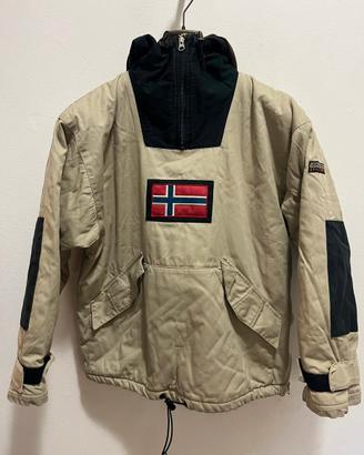 napapijri geographic beige nero giacca