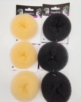 Set di 6 ciambelle per chignon . 