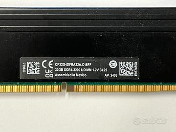 RAM DDR4 32GB 3200MHz