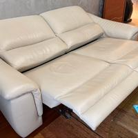 Divano vera pelle relax