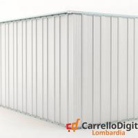 deposito attrezzi giardino 175x307cm 5,4mq bianco