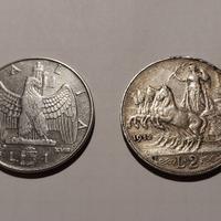 Monete antiche da 1 e 2 lire