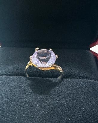 Anello vintage con ametista