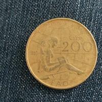 MONETA RARA 200 LIRE VALORIZZAZIONE DELLA DONNA