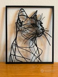 Quadretto Gatto o Cane 3D