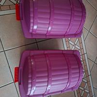 coppia bauli dei pirati in plastica