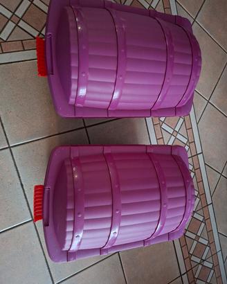 coppia bauli dei pirati in plastica