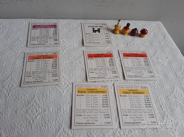 Vecchie carte contratto Monopoli vintage