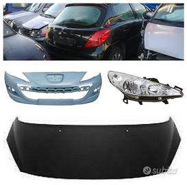 Peugeot 207 frontale cofano fanale paraurti freni