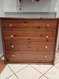 Cassettiera in legno massello