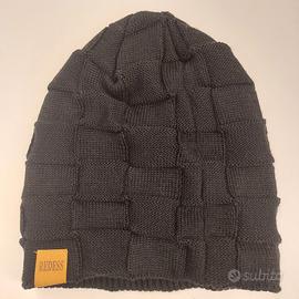 cappello nero interno pile