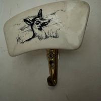 Appendino da parete vintage ceramica stile baita