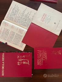 Lotto libri liturgici rituali messali