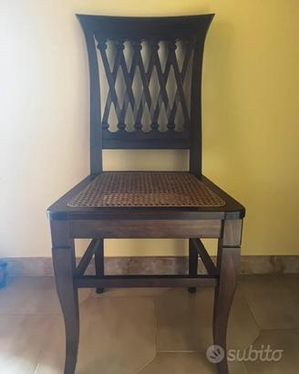 6 sedie di legno