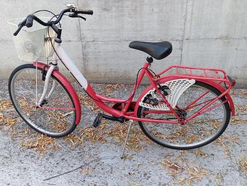 Bicicletta da donna con cestino 
