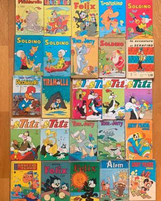 Blocco di 26 vecchi fumetti anni 70/80