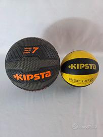 Lotto 2 Palloni da Basket Kipsta Misura 7 e Mini