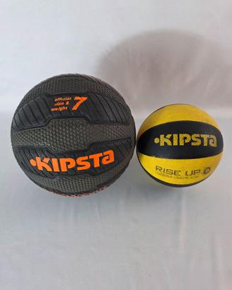Lotto 2 Palloni da Basket Kipsta Misura 7 e Mini