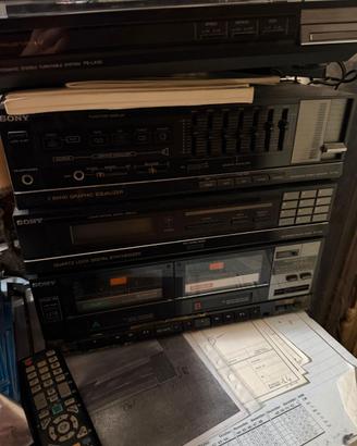 Sony sistema stereo LBT-V50W + giradischi PS-LX50