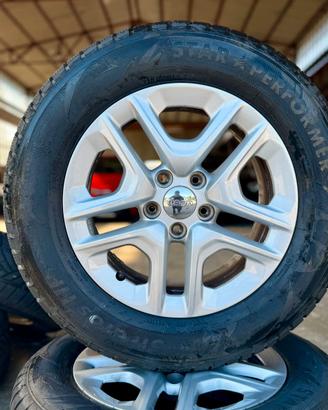 4 Cerchi Jeep + Gomme NUOVE Invernali 215 65 R16