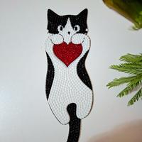 segnalibro Gatto con cuore 