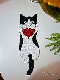 segnalibro Gatto con cuore 