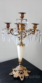 Coppia di candelabri da tavolo a cinque bracci 