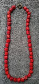 Collana corallo "bamboo" (detto anche "falso coral