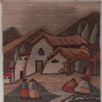 Arazzo peruviano tessuto a mano