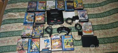 sega mega drive 2 console piu giochi retrogaming