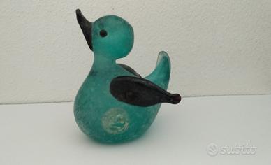 Papera Ghisetti Murano vetro scavo etichettata