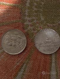 Lotto 500 lire in argento ,75 caravelle e Cavalli