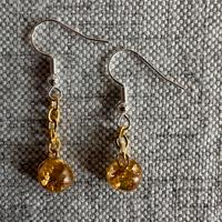 Orecchini in resina e simil oro