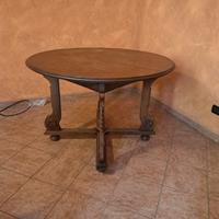 tavolo rotondo in legno allungabile 