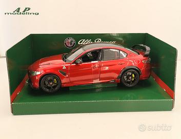 modellino auto scala 1/18 alfa romeo giulia GTAm