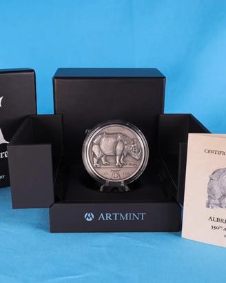 Camerun 2021 - 2oz Ag - RHINOCERUS Albrecht Durer