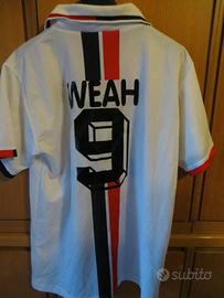 maglia calcio vintage A.C. Milan Weah