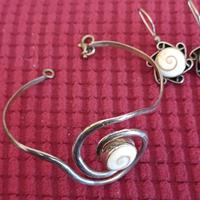 Bracciale + orecchini argento  925 