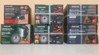 Lampada LED 12V/Adatt USB/Batt 4/8 Ah 20V PARKSIDE
