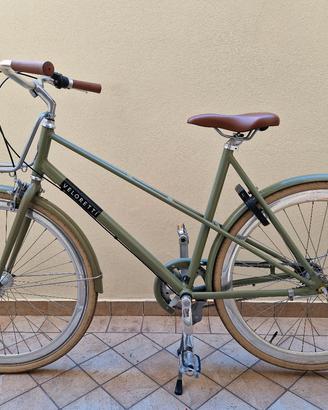 Veloretti donna cafe racer verde oliva