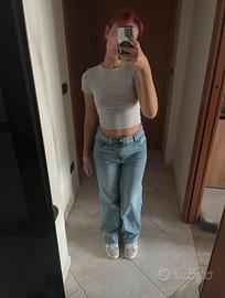 Jeans a gamba dritta