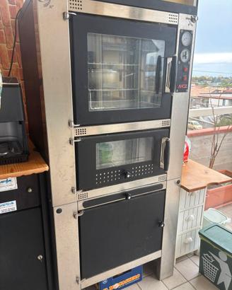 Forno a legna MCZ ventilato, interno/esterno.