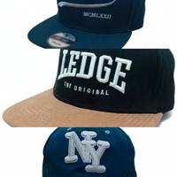 3 Cappelli da baseball blu e beige